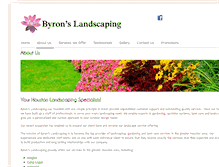 Tablet Screenshot of byronlandscaping.com